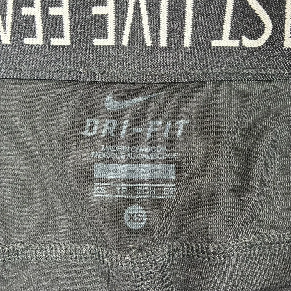 Nike Dri-FIT Fast Live Fearless Crop Leggings Womens XS Black Running Pants